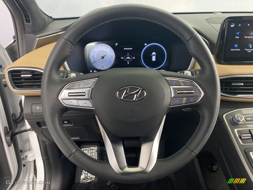 2022 Hyundai Santa Fe Calligraphy Beige Steering Wheel Photo #144413452