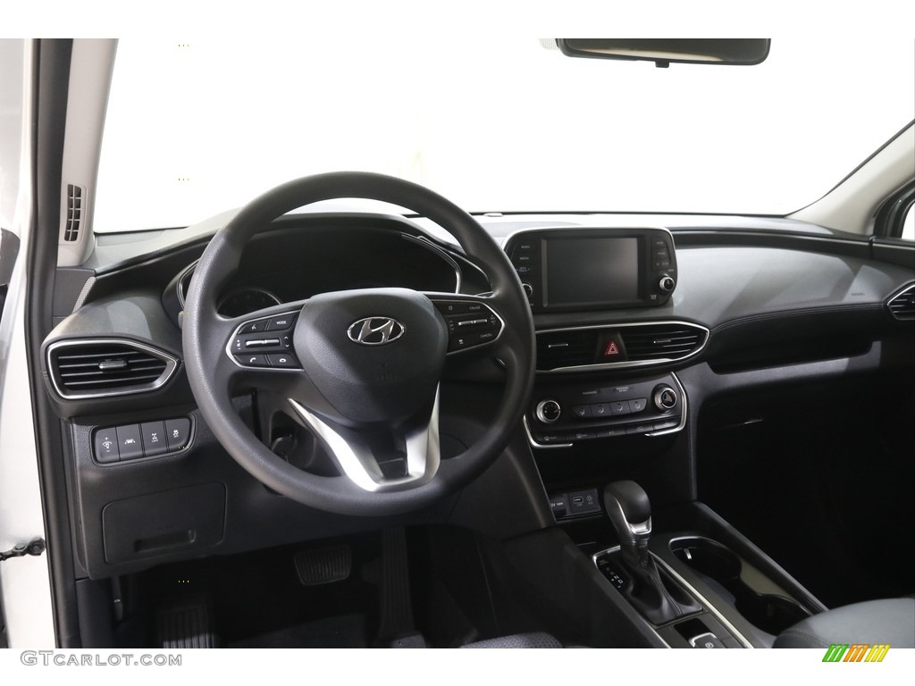 2020 Hyundai Santa Fe SE AWD Black Dashboard Photo #144415393