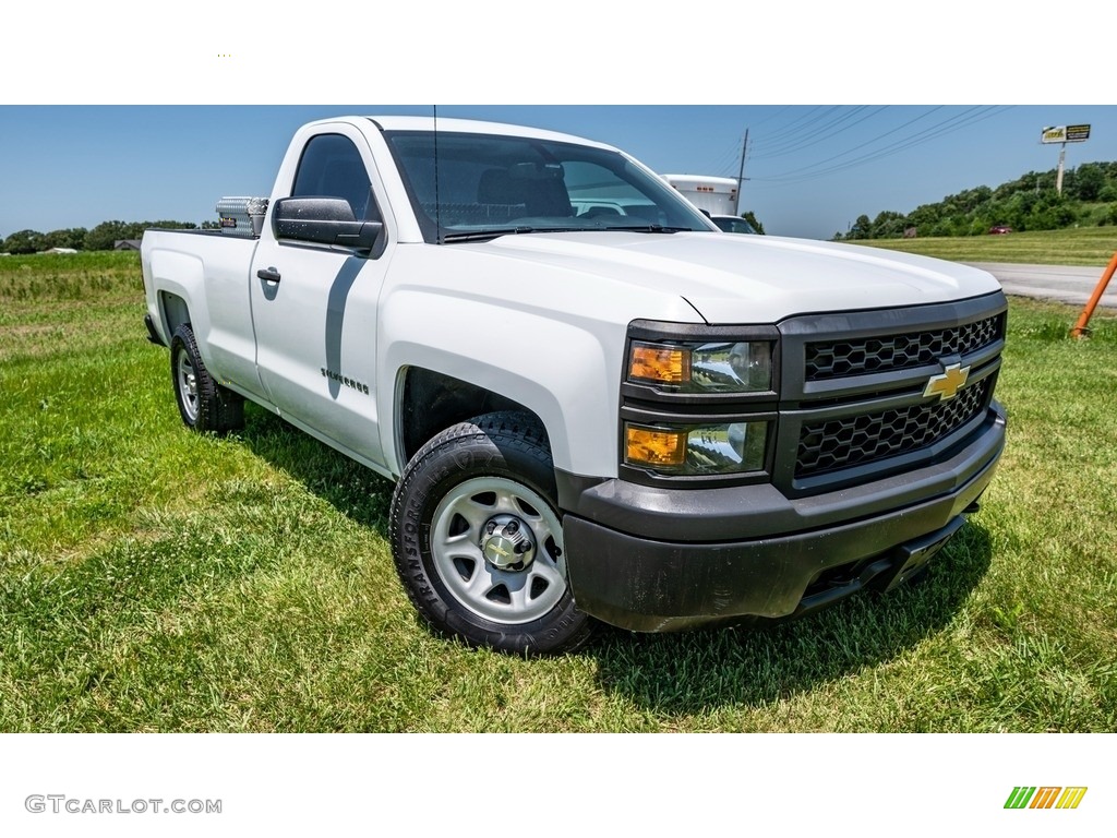 Summit White 2014 Chevrolet Silverado 1500 WT Regular Cab Exterior Photo #144416098