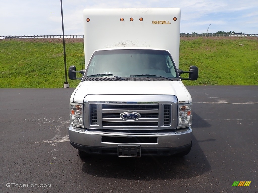 2012 E Series Cutaway E350 Moving Truck - Oxford White / Medium Flint photo #3