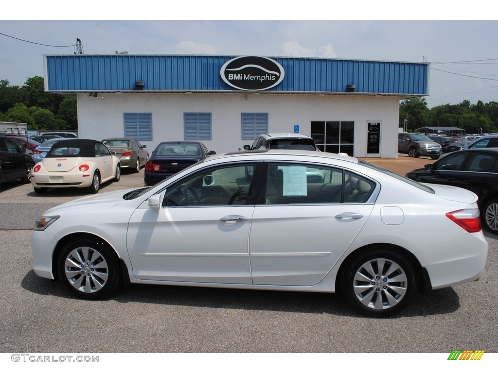 2014 Accord Touring Sedan - White Orchid Pearl / Ivory photo #2