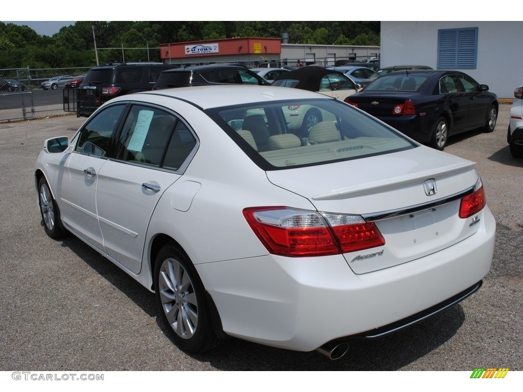 2014 Accord Touring Sedan - White Orchid Pearl / Ivory photo #3