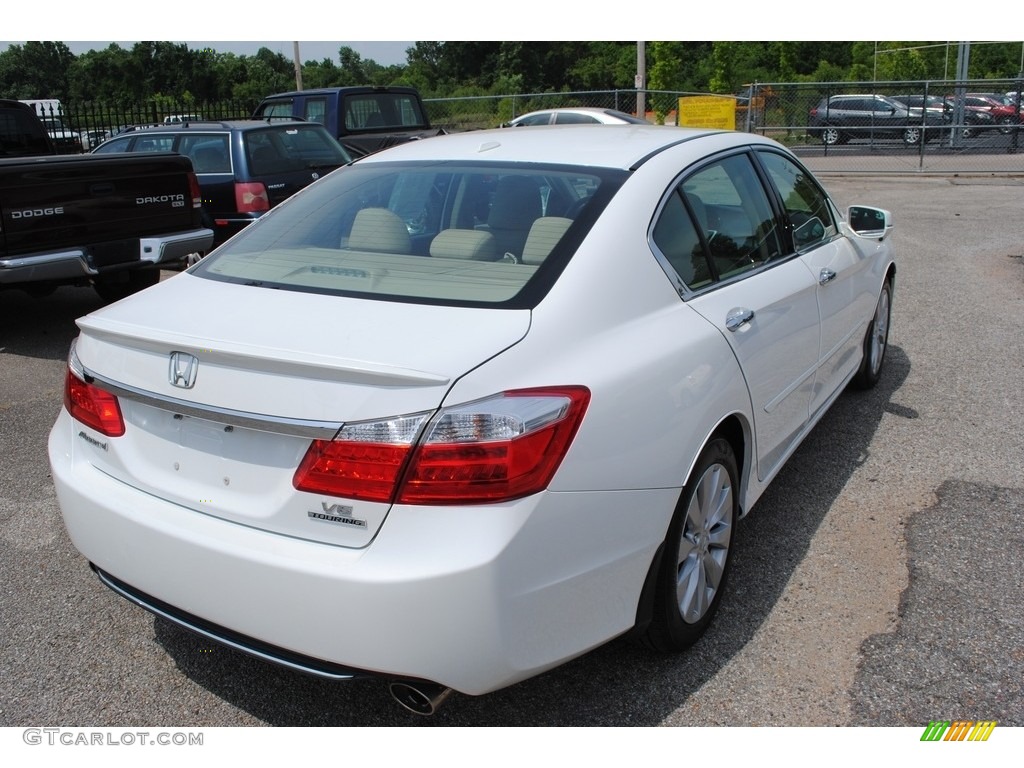 2014 Accord Touring Sedan - White Orchid Pearl / Ivory photo #4