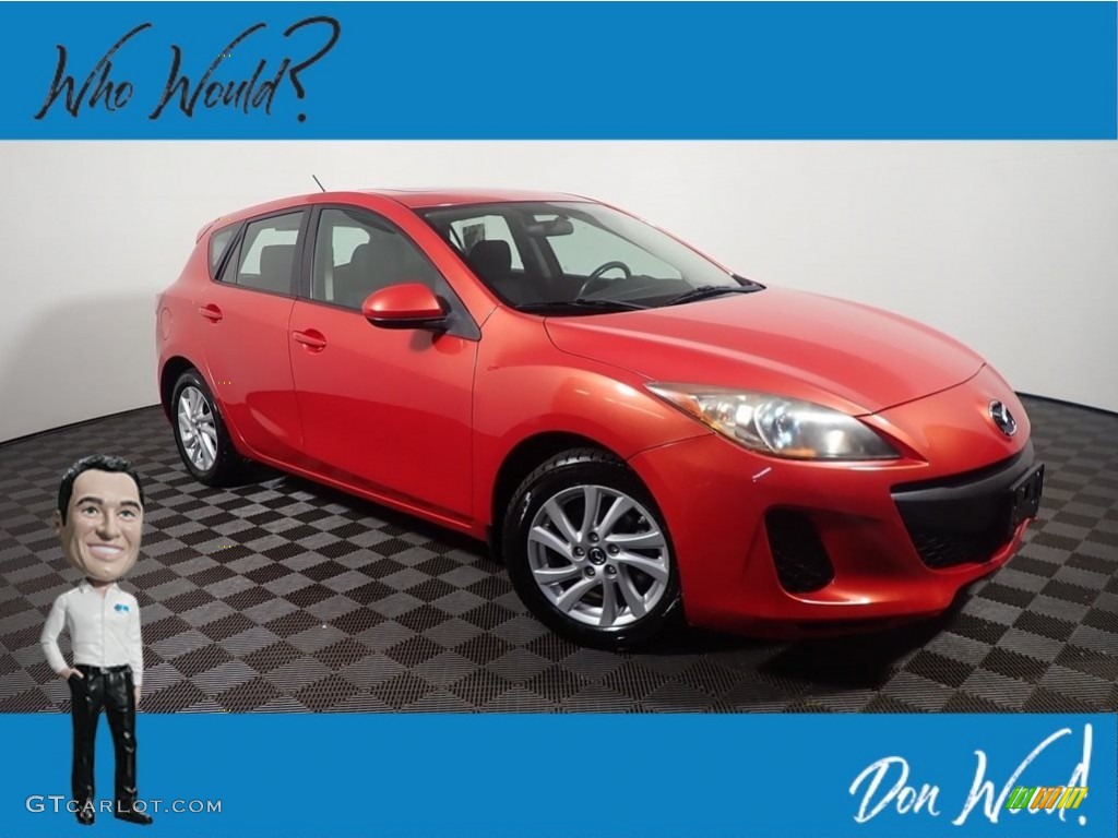 2013 MAZDA3 i Touring 5 Door - Velocity Red Mica / Black photo #1