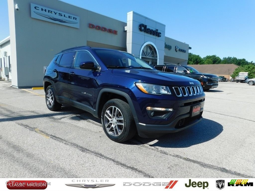 2020 Compass Latitude 4x4 - Jazz Blue Pearl / Black photo #1