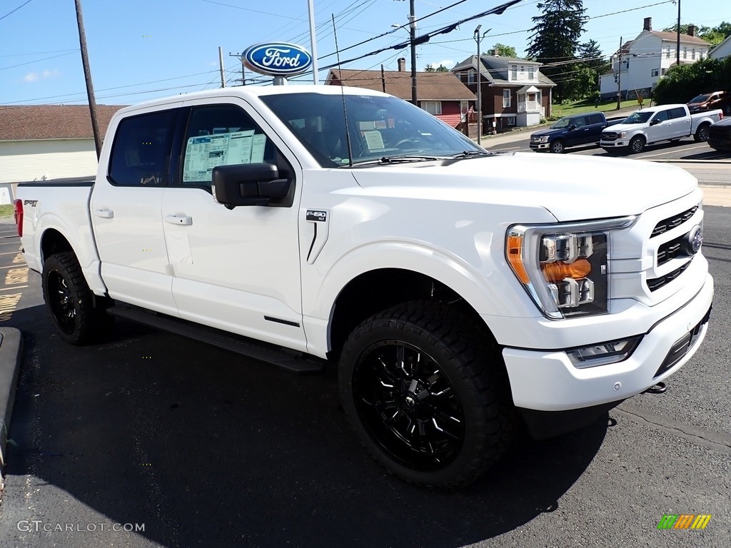 Oxford White 2022 Ford F150 XLT SuperCrew 4x4 Exterior Photo #144421364