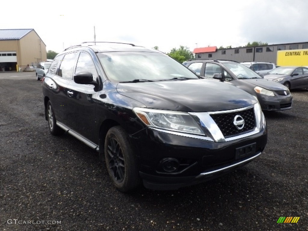 2014 Pathfinder SV AWD - Super Black / Charcoal photo #3