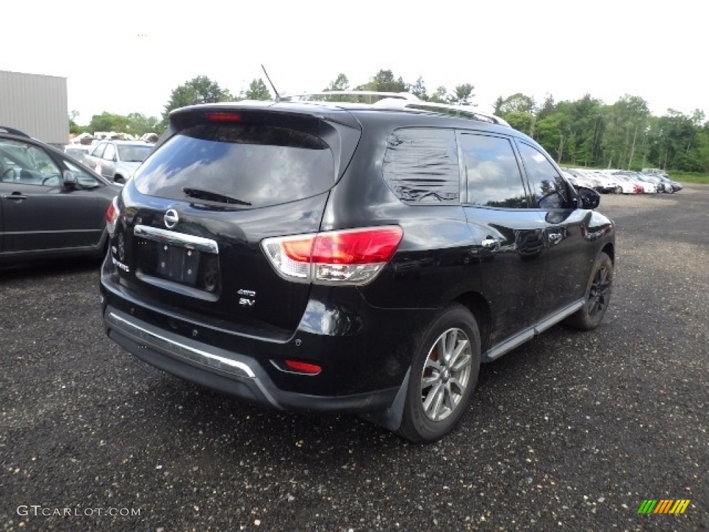 2014 Pathfinder SV AWD - Super Black / Charcoal photo #6