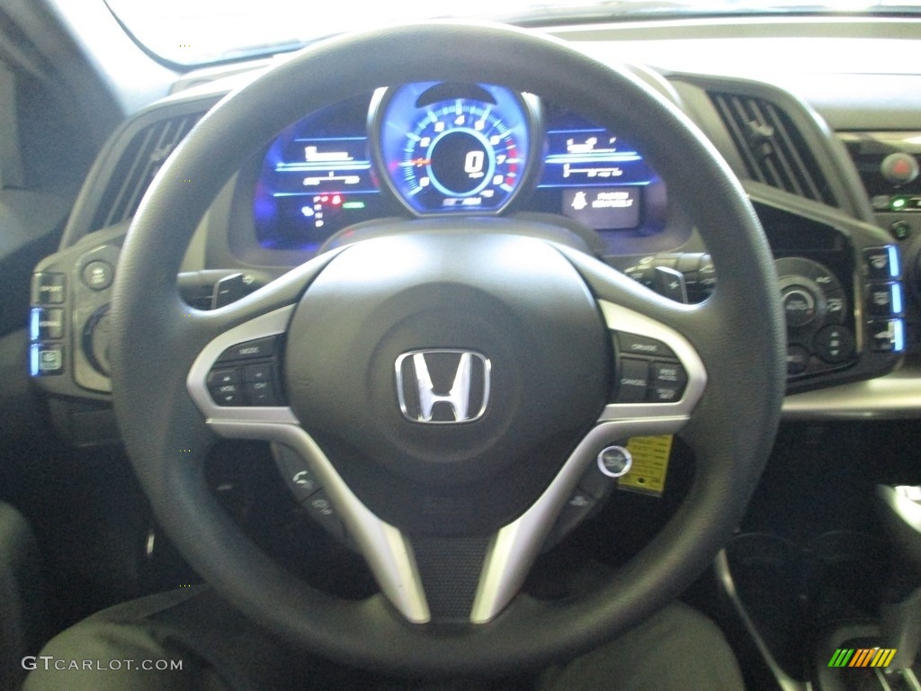 2015 Honda CR-Z Standard CR-Z Model Black Steering Wheel Photo #144422600