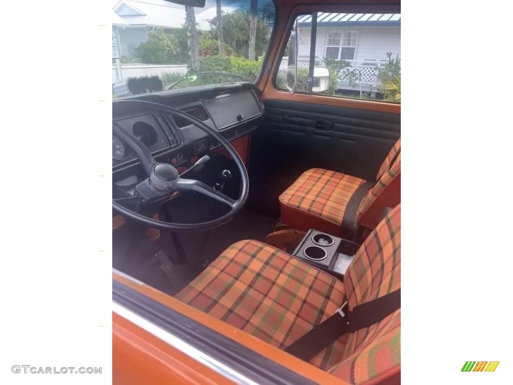 Camping Orange Interior 1974 Volkswagen Bus T2 Campmobile Photo #144423492
