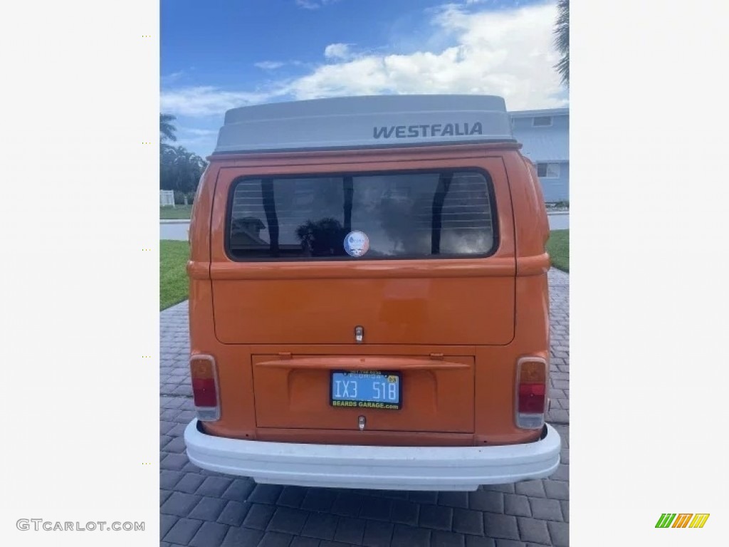 Brilliant Orange 1974 Volkswagen Bus T2 Campmobile Exterior Photo #144423525