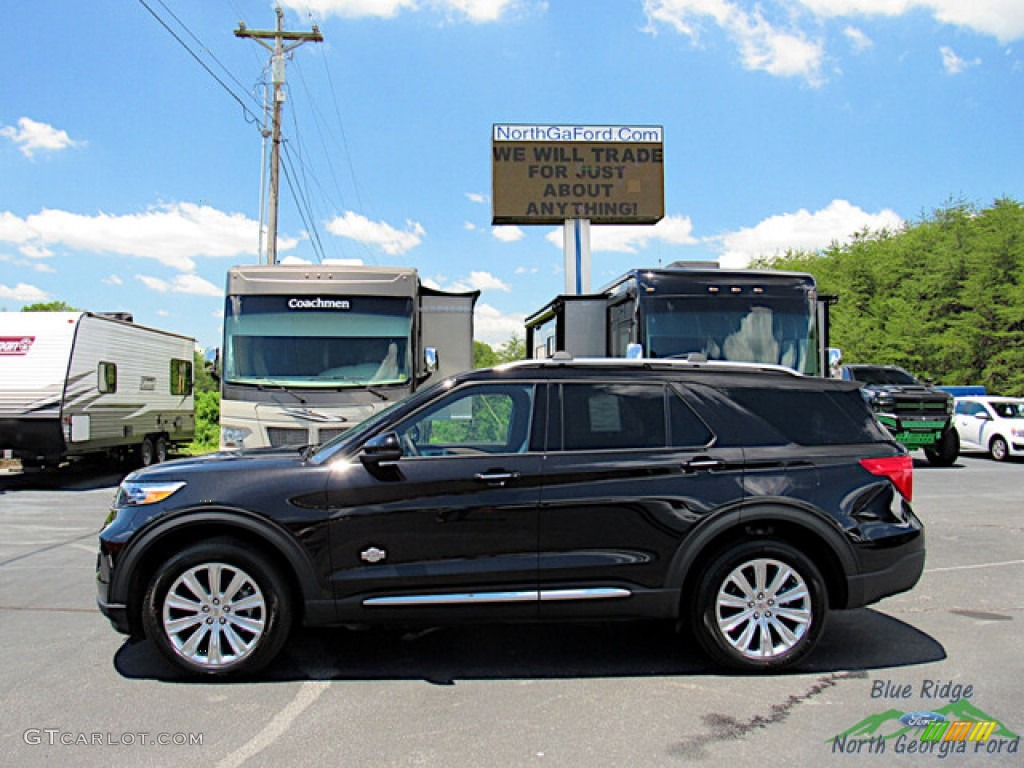 2022 Explorer King Ranch 4WD - Agate Black Metallic / King Ranch Mesa/Norias photo #2
