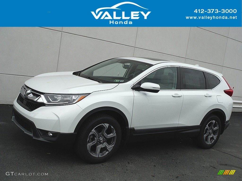 2019 CR-V EX-L AWD - Platinum White Pearl / Gray photo #1