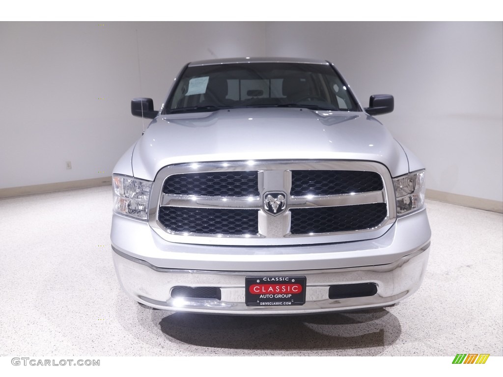 2017 1500 Big Horn Quad Cab 4x4 - Bright Silver Metallic / Black/Diesel Gray photo #2