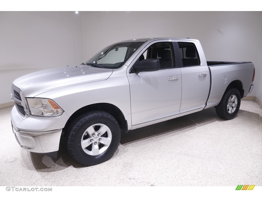2017 1500 Big Horn Quad Cab 4x4 - Bright Silver Metallic / Black/Diesel Gray photo #3