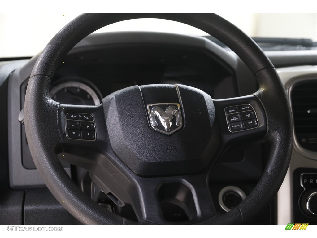 2017 1500 Big Horn Quad Cab 4x4 - Bright Silver Metallic / Black/Diesel Gray photo #7