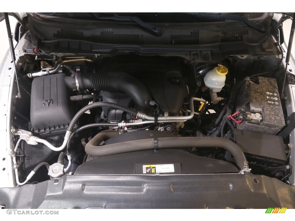 2017 1500 Big Horn Quad Cab 4x4 - Bright Silver Metallic / Black/Diesel Gray photo #19