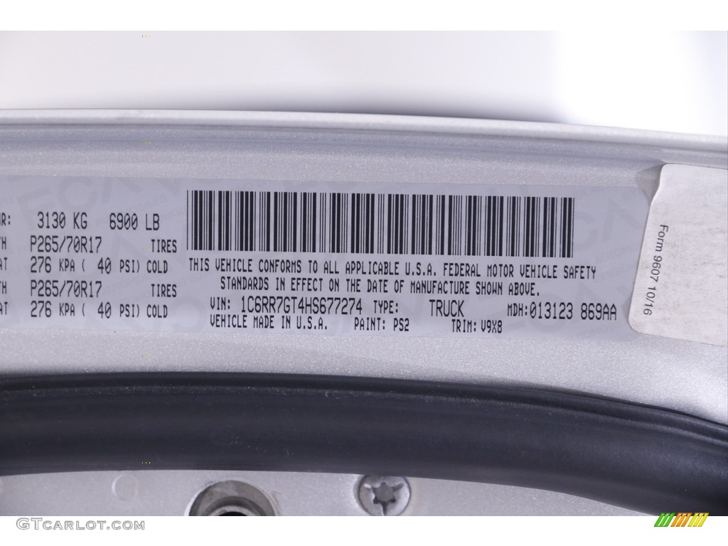 2017 1500 Big Horn Quad Cab 4x4 - Bright Silver Metallic / Black/Diesel Gray photo #21