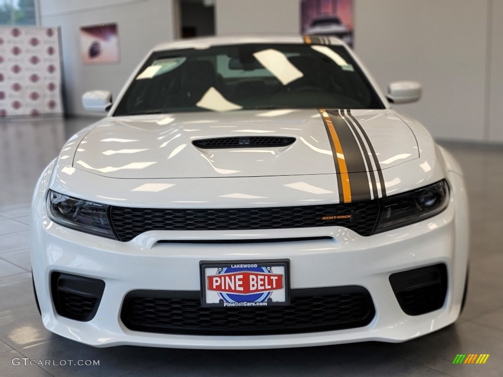 White Knuckle 2022 Dodge Charger Scat Pack Widebody Hemi Orange Exterior Photo #144425881