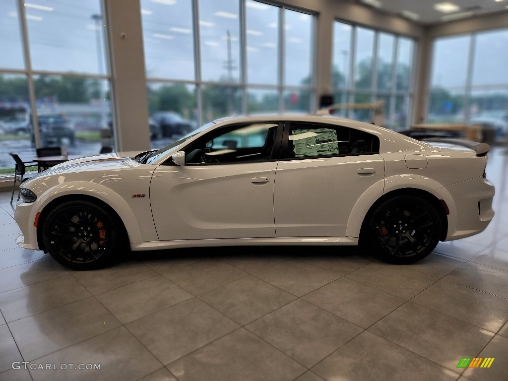 White Knuckle 2022 Dodge Charger Scat Pack Widebody Hemi Orange Exterior Photo #144425908