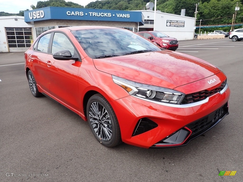 Fire Orange 2022 Kia Forte GT-Line Exterior Photo #144425962