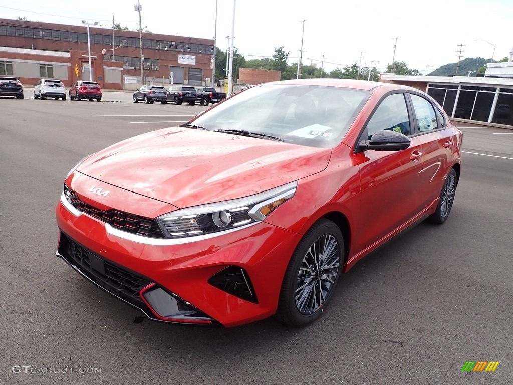Fire Orange 2022 Kia Forte GT-Line Exterior Photo #144426013