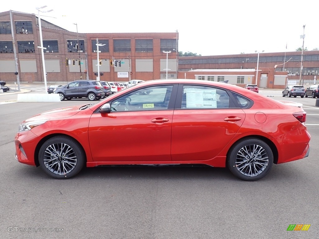 Fire Orange 2022 Kia Forte GT-Line Exterior Photo #144426034