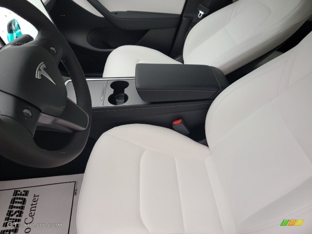 2022 Model Y Performance AWD - Pearl White Multi-Coat / White/Black photo #6