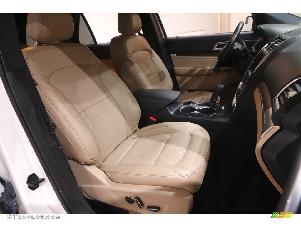 2017 Explorer Limited - White Platinum / Medium Light Camel photo #16