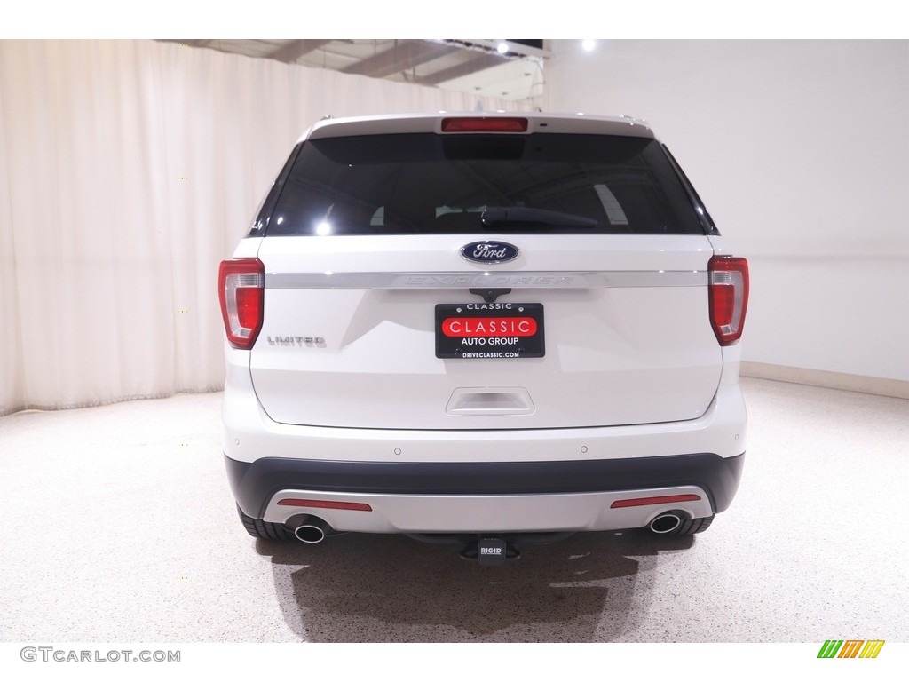 2017 Explorer Limited - White Platinum / Medium Light Camel photo #20