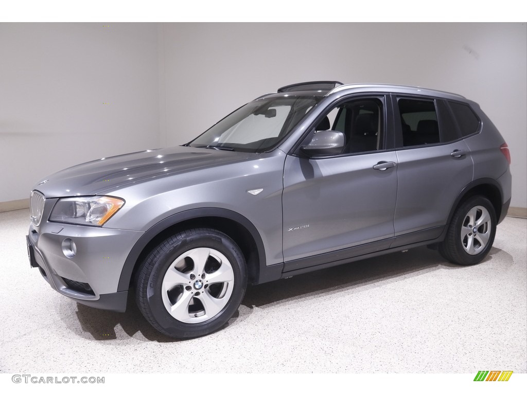 2011 X3 xDrive 28i - Space Gray Metallic / Black Nevada Leather photo #3