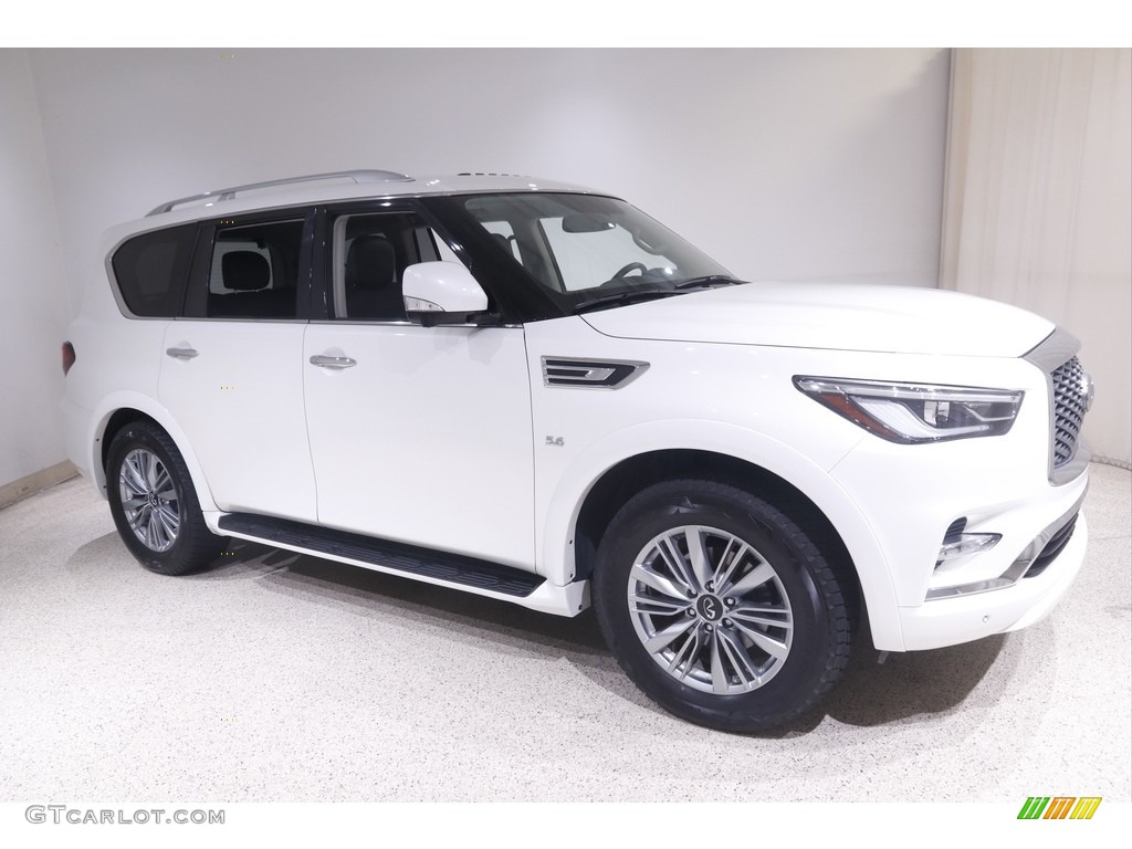 Moonstone White 2018 Infiniti QX80 AWD Exterior Photo #144428812