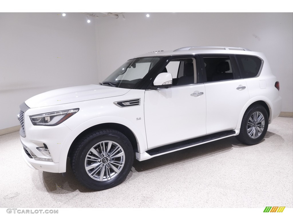 Moonstone White 2018 Infiniti QX80 AWD Exterior Photo #144428833