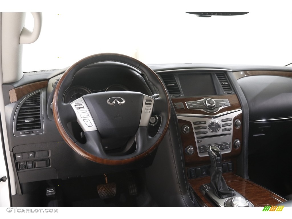 2018 Infiniti QX80 AWD Graphite Dashboard Photo #144428863