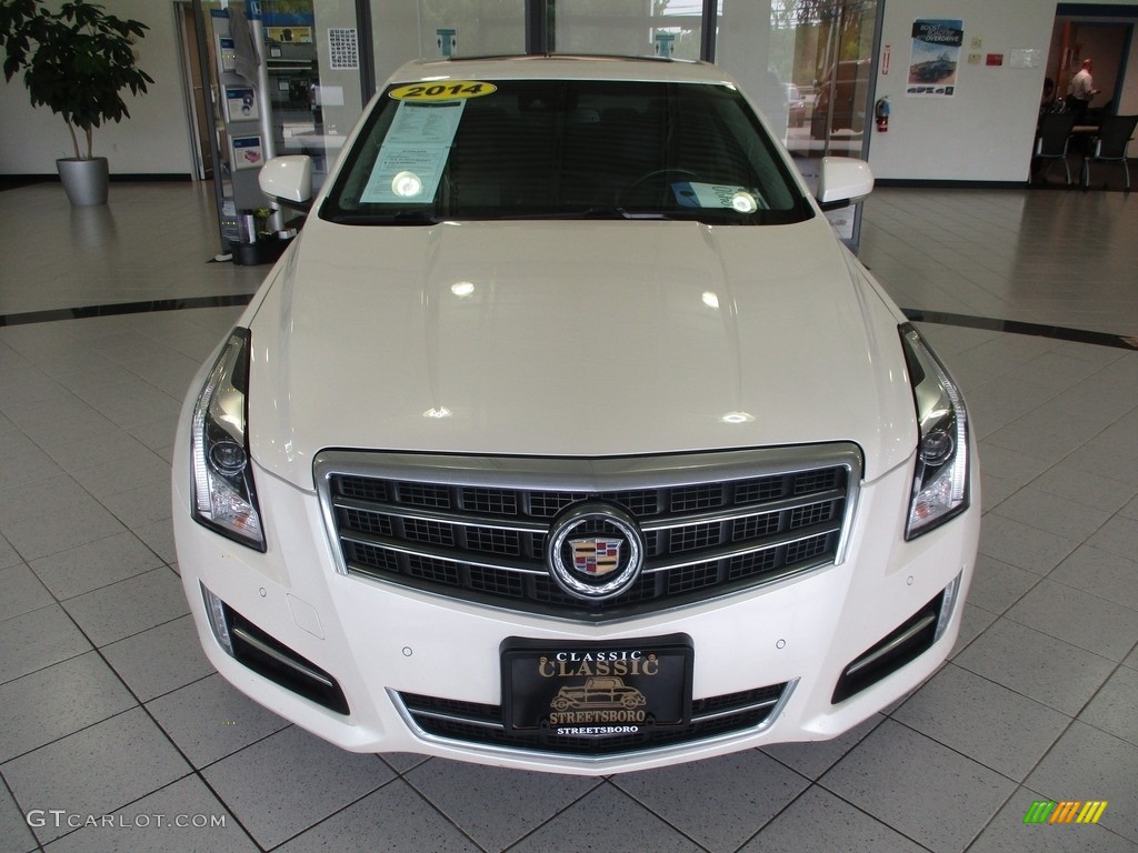 2014 ATS 3.6L AWD - White Diamond Tricoat / Jet Black/Jet Black photo #2