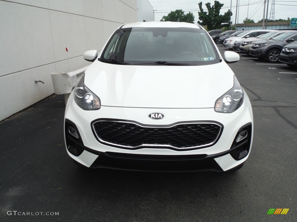 2020 Sportage LX AWD - Clear White / Black photo #5