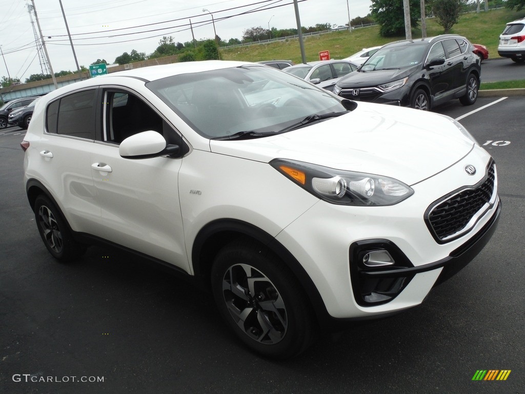 2020 Sportage LX AWD - Clear White / Black photo #6