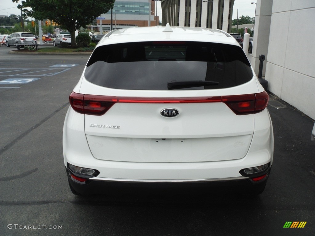 2020 Sportage LX AWD - Clear White / Black photo #8