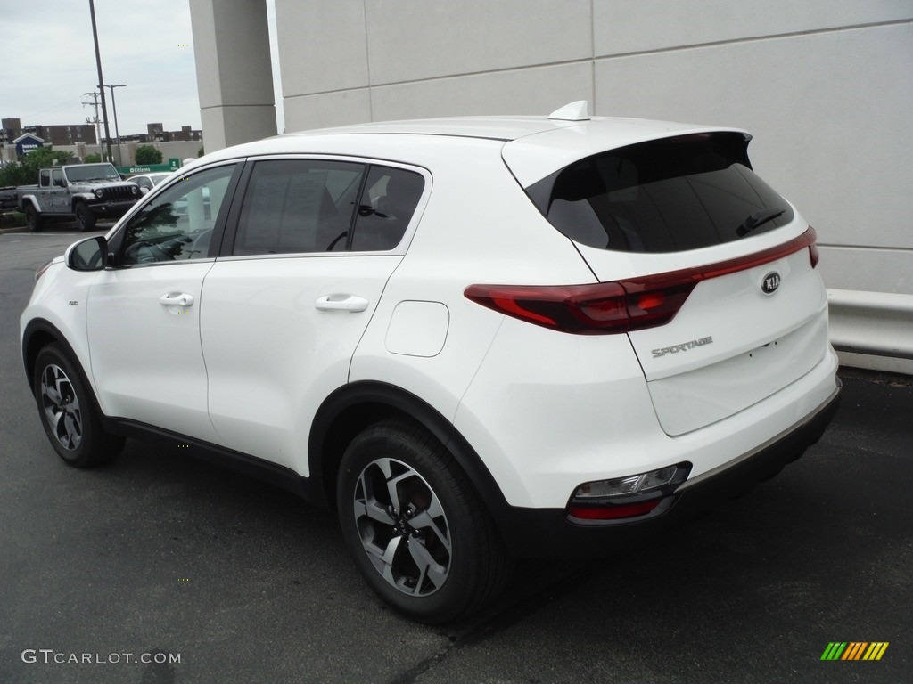 2020 Sportage LX AWD - Clear White / Black photo #9