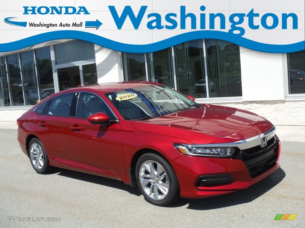 2020 Accord LX Sedan - Radiant Red Metallic / Ivory photo #1