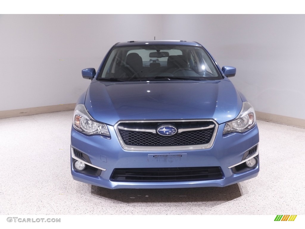 2016 Impreza 2.0i Premium 4-door - Quartz Blue Pearl / Black photo #2