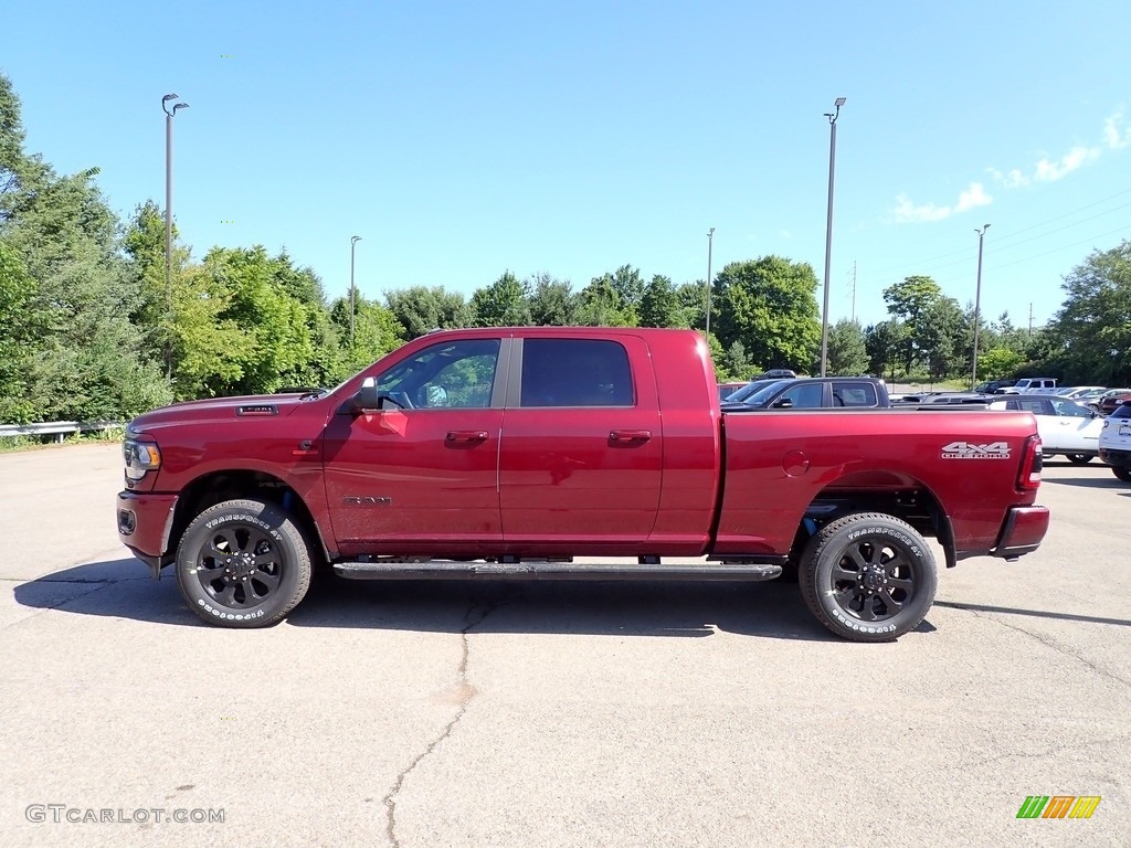 Delmonico Red Pearl 2022 Ram 2500 Big Horn Mega Cab 4x4 Exterior Photo #144430912