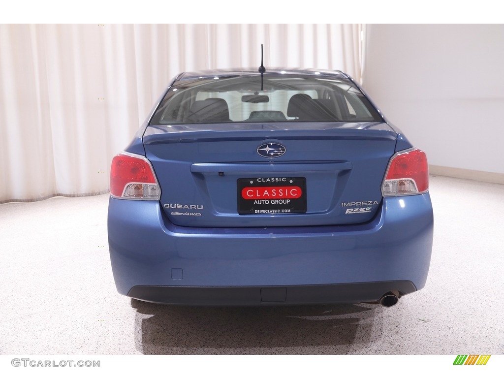 2016 Impreza 2.0i Premium 4-door - Quartz Blue Pearl / Black photo #20