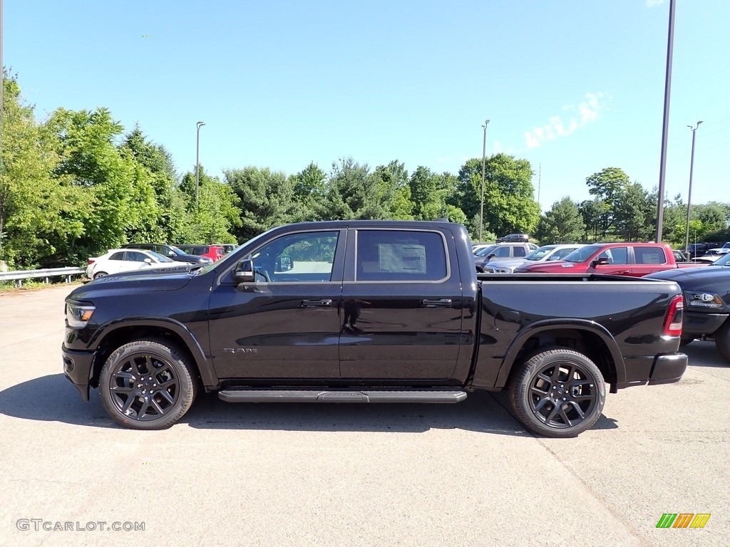 Diamond Black Crystal Pearl 2022 Ram 1500 Laramie Crew Cab 4x4 Exterior Photo #144431955