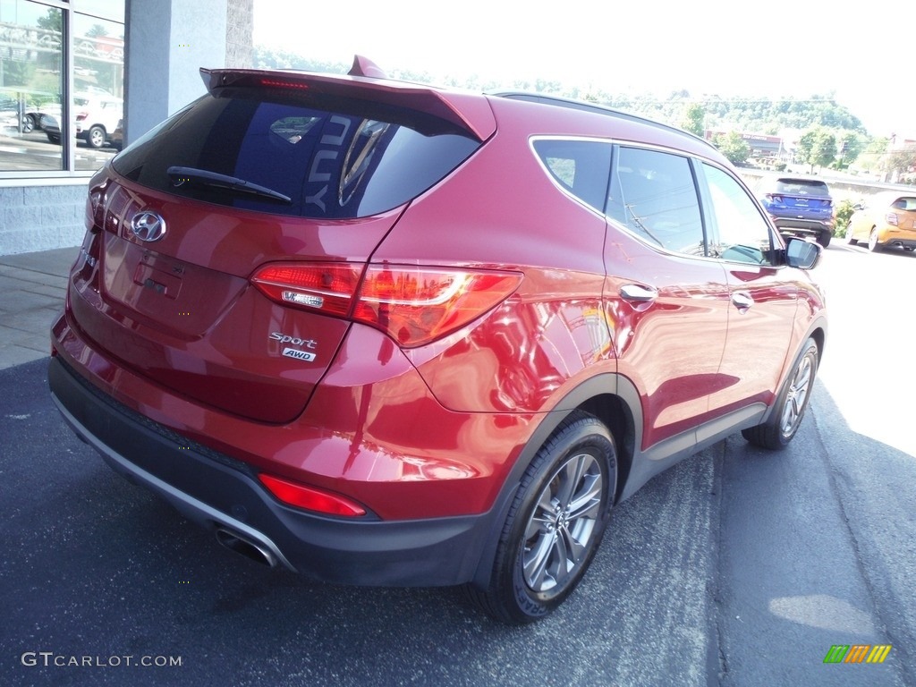 2013 Santa Fe Sport AWD - Serrano Red / Beige photo #8