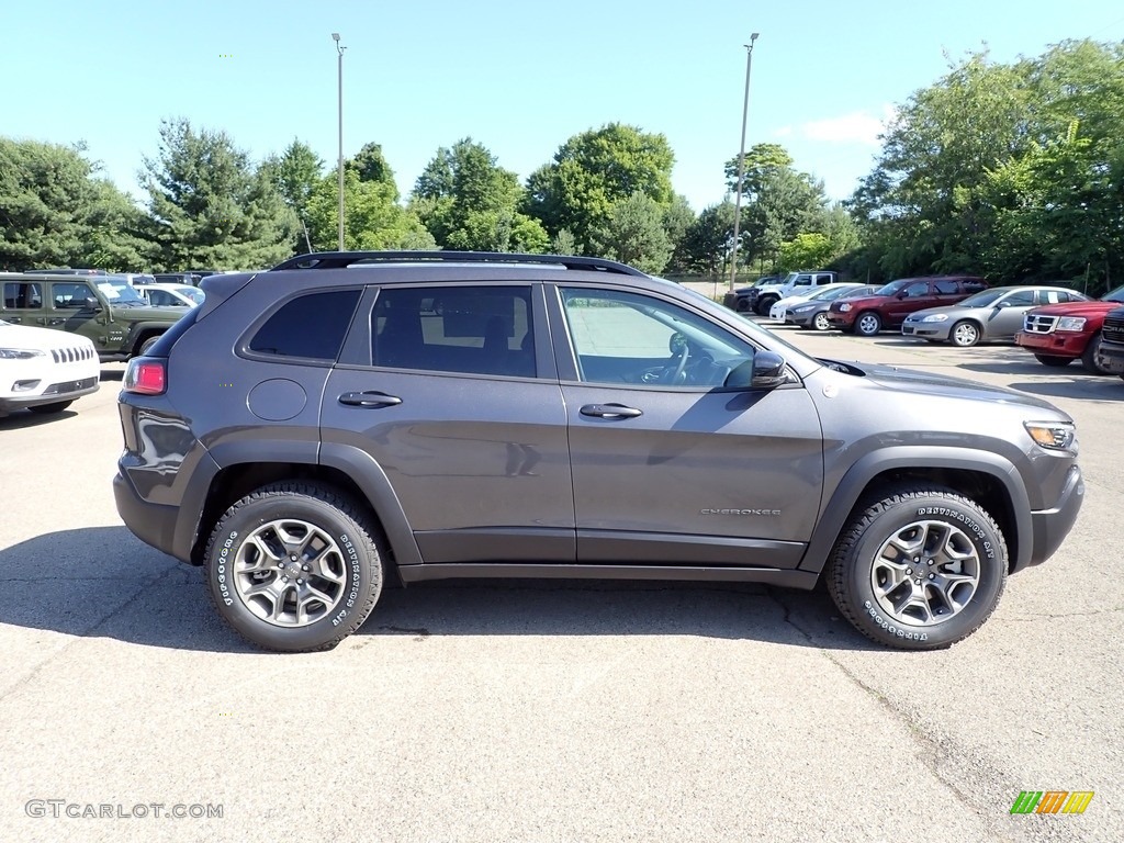 Granite Crystal Metallic 2022 Jeep Cherokee Trailhawk 4x4 Exterior Photo #144432411