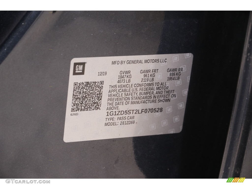 2020 Malibu LT - Shadow Gray Metallic / Jet Black photo #19