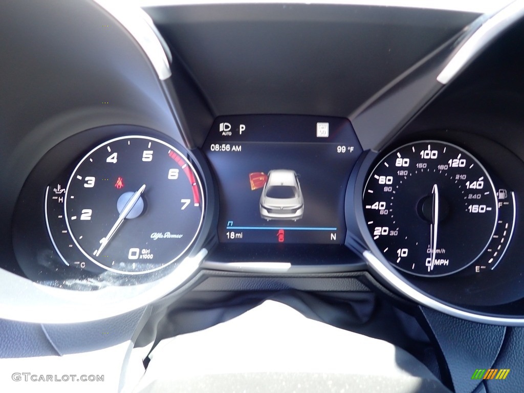 2022 Giulia Veloce AWD - Vesuvio Gray Metallic / Black photo #16