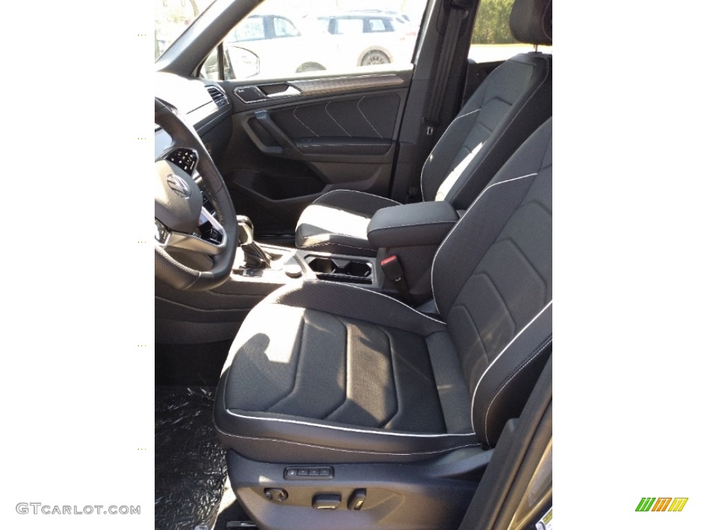 Titan Black Interior 2022 Volkswagen Tiguan SEL R-Line 4Motion Photo #144434346
