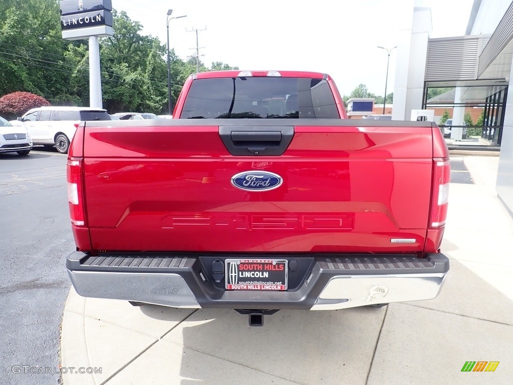 2019 F150 XLT SuperCab 4x4 - Ruby Red / Earth Gray photo #4